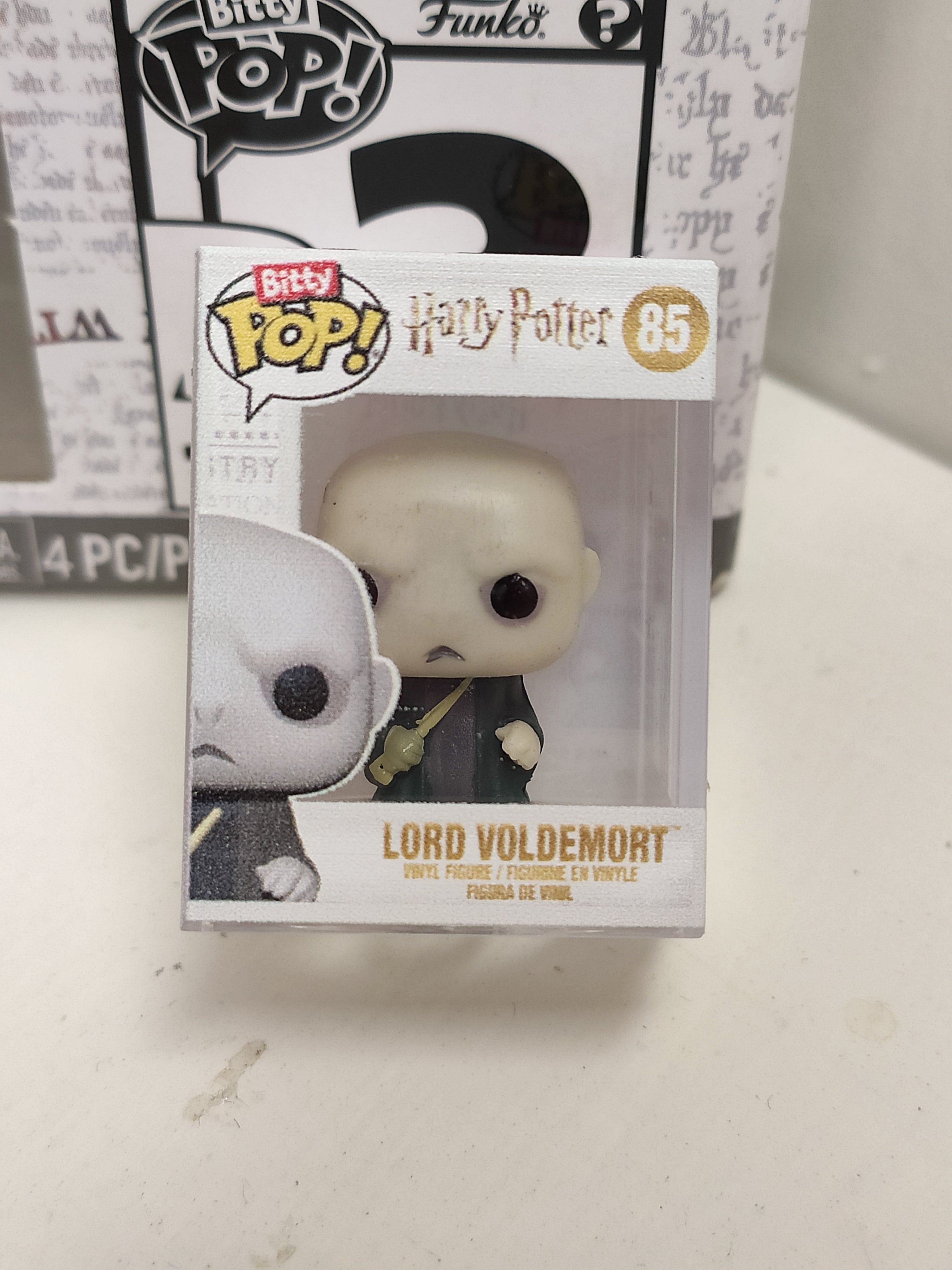 Funko Bitty Pop! Harry Potter - Lord Voldemort™, Draco Malfoy™ (Quidditch™), Bellatrix Lestrange™ con pezzo mancante