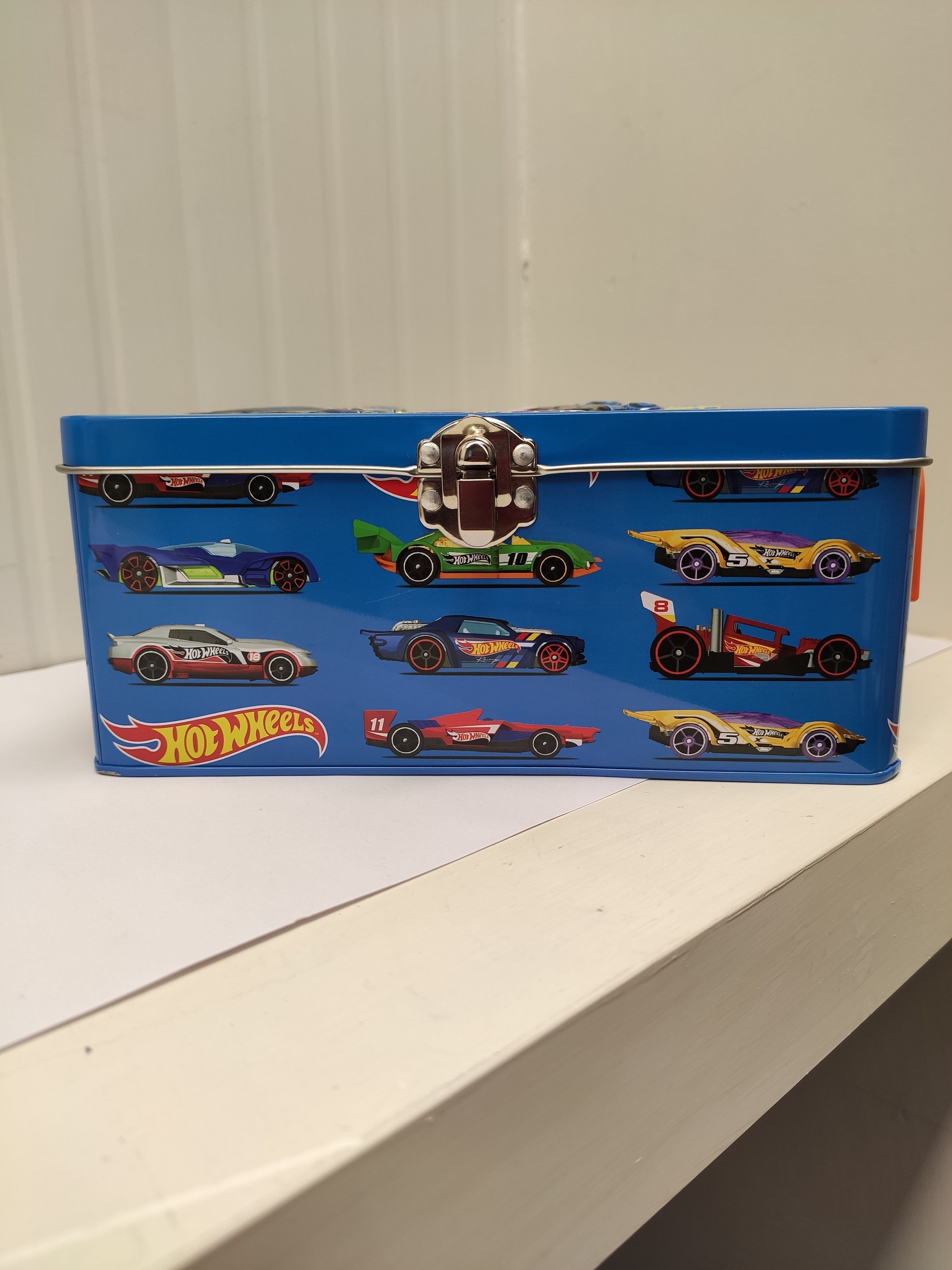 Theo Klein 2883 Valigetta di Raccolta Hot Wheels – Metallo di Alta Qualità, Fino a 18 Auto