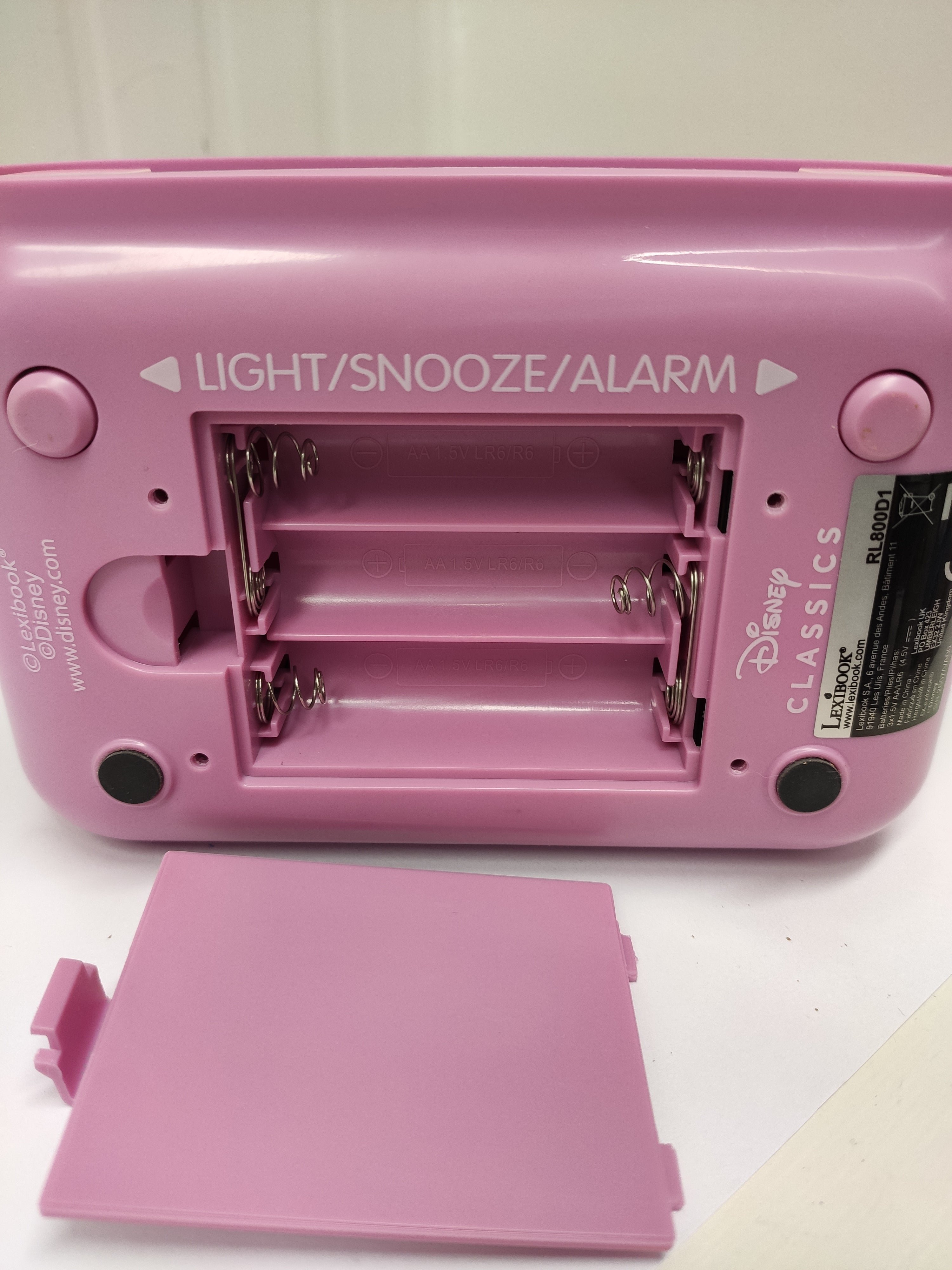 Lexibook-RL800D1, Disney Stitch Angel, Sveglia Notturna a Luce