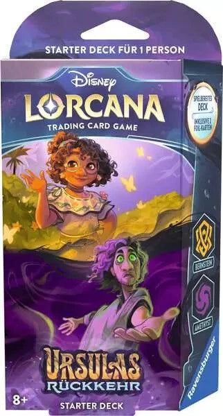 Disney Lorcana Ursula’s Return Starter Deck Ambra e Ametista (Edizione Tedesca)