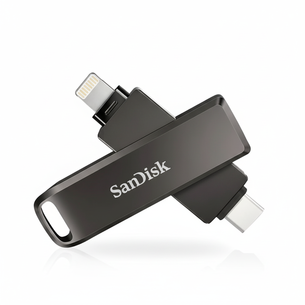 SanDisk iXpand Flash Drive 128GB con connettore Lightning e USB-C