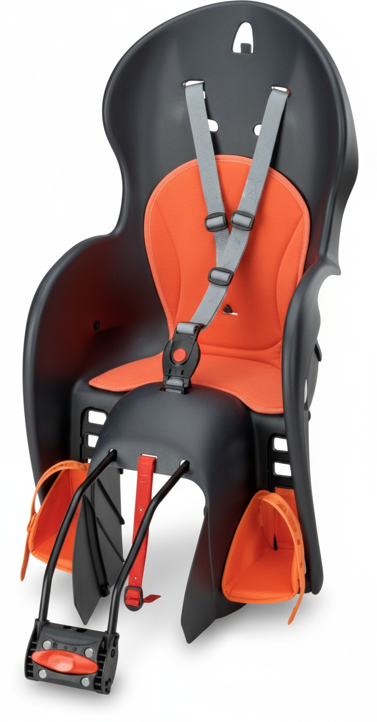 Seggiolino bici bambini Prophete sistema fissaggio