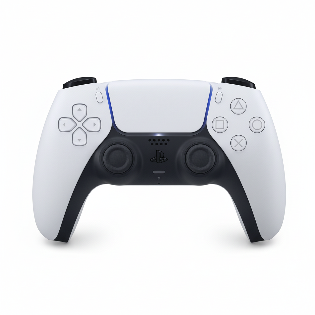 Sony DualSense Controller PS5 Wireless Bianco vista frontale