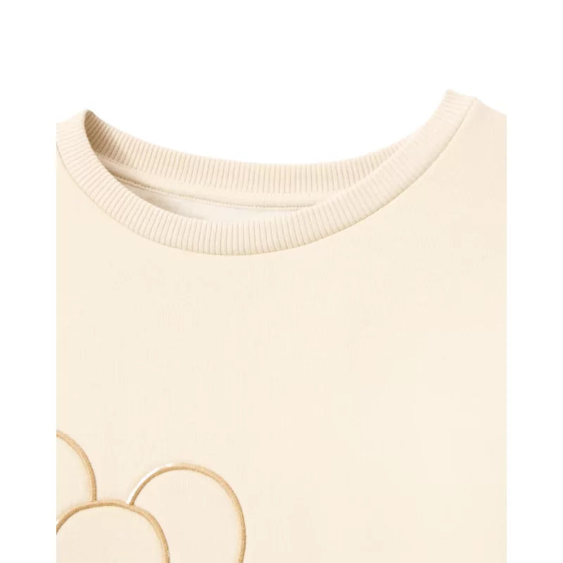 Felpa Disney Pixar Up Beige Unisex con Ricamo Casa e Palloncini TG XS