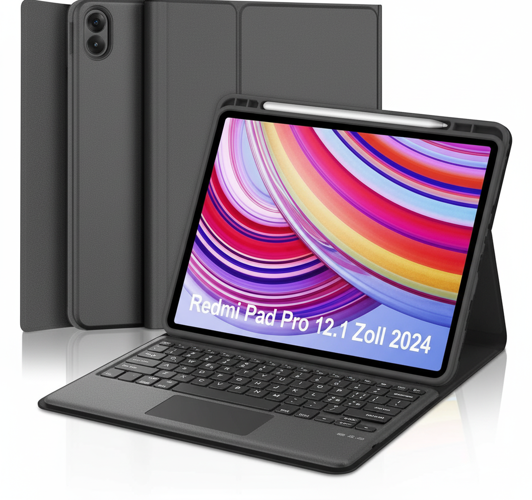 Tastiera Bluetooth Teclado con trackpad per tablet Xiaomi
