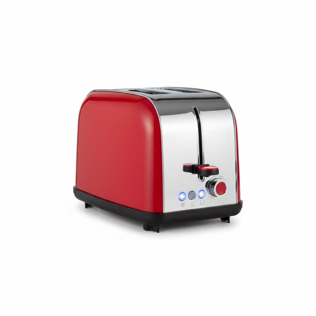 Tostapane Cecotec design salvaspazio colore rosso