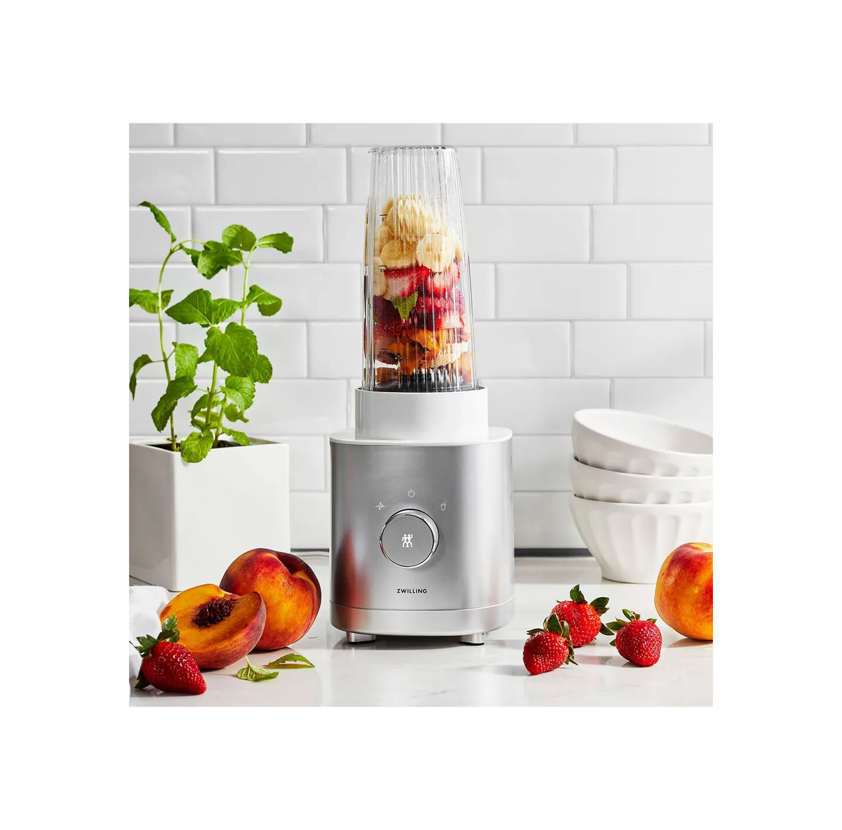 Frullatore Personale ZWILLING Enfinigy 550 ml – 600 W, Argento nuovo